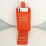 Zoozie Bags Bolso Cruzado de Piel para Teléfono con Monedero y Tarjetero, Naranja